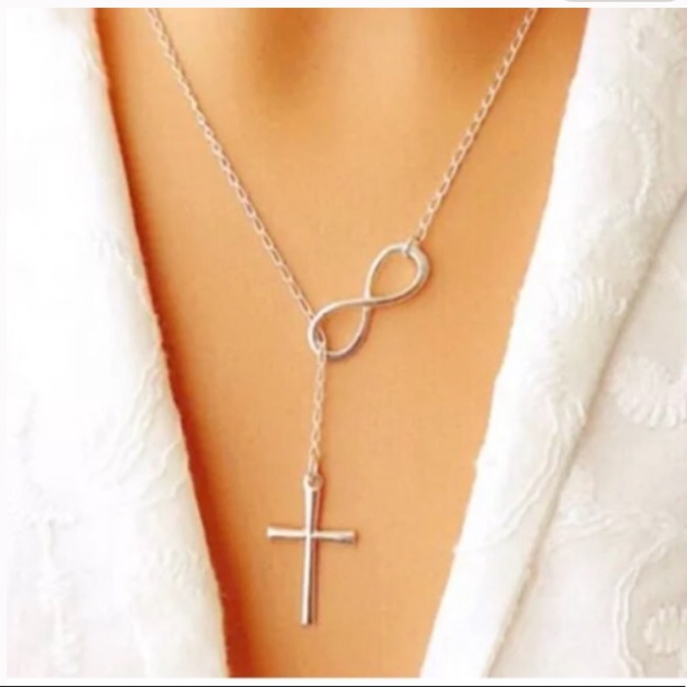 NWT Infinity Cross Necklace
